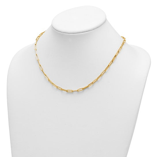14k Yellow Gold Paperclip Chain
