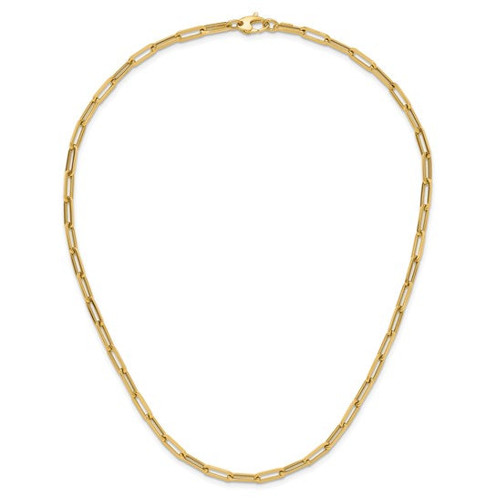 14k Yellow Gold Paperclip Chain