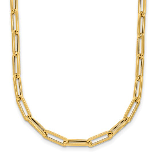 14k Yellow Gold Paperclip Chain