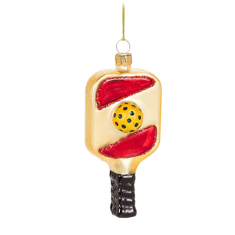 Pickle Ball Paddle Ornament-3.5"H