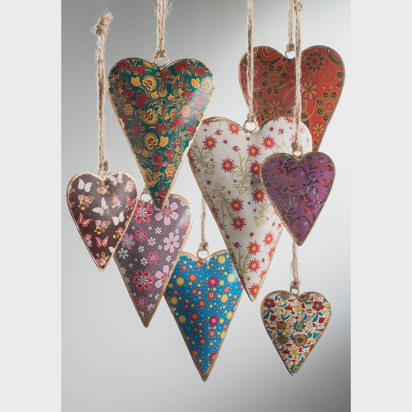 Floral Heart Ornament L