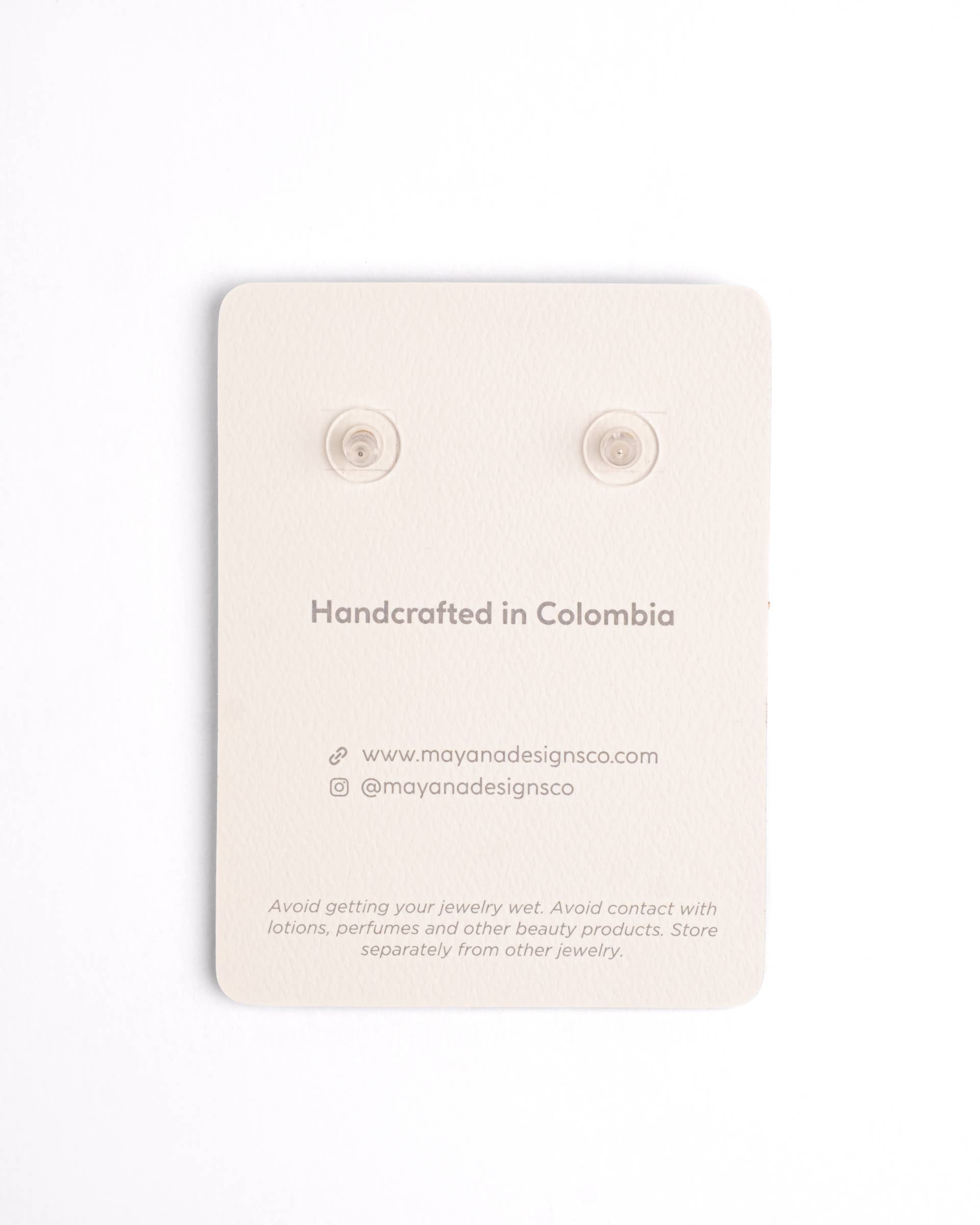 Handwoven Wire and Bead Regalia Earrings (Green)