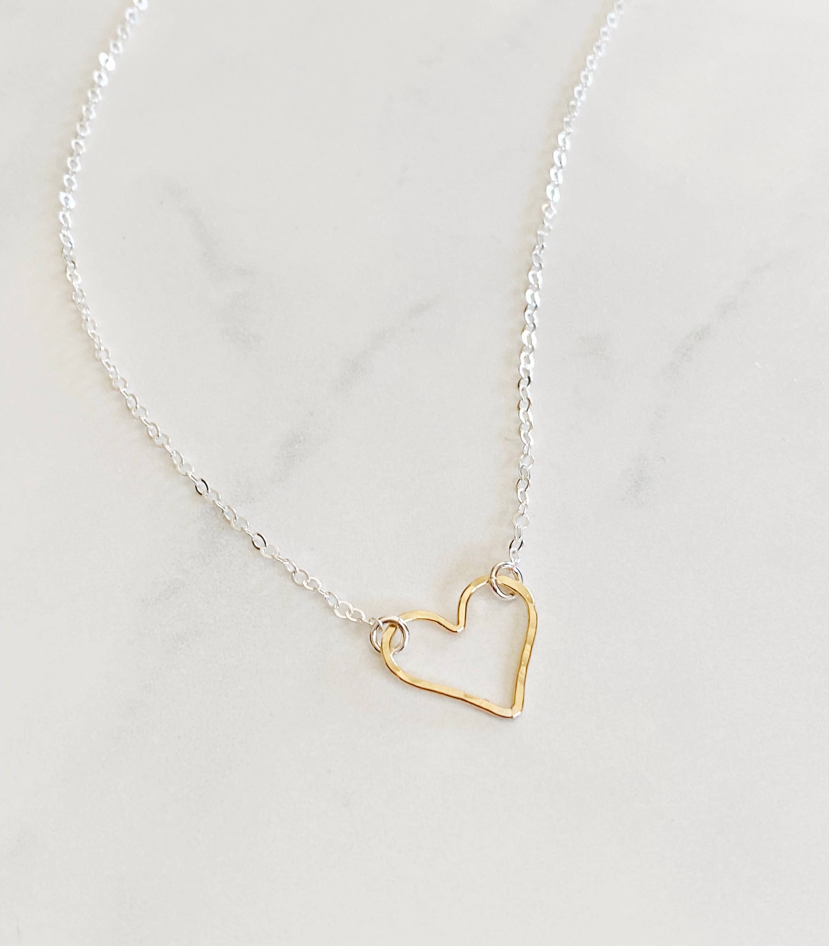 Small Open Heart Necklace – M A H R I