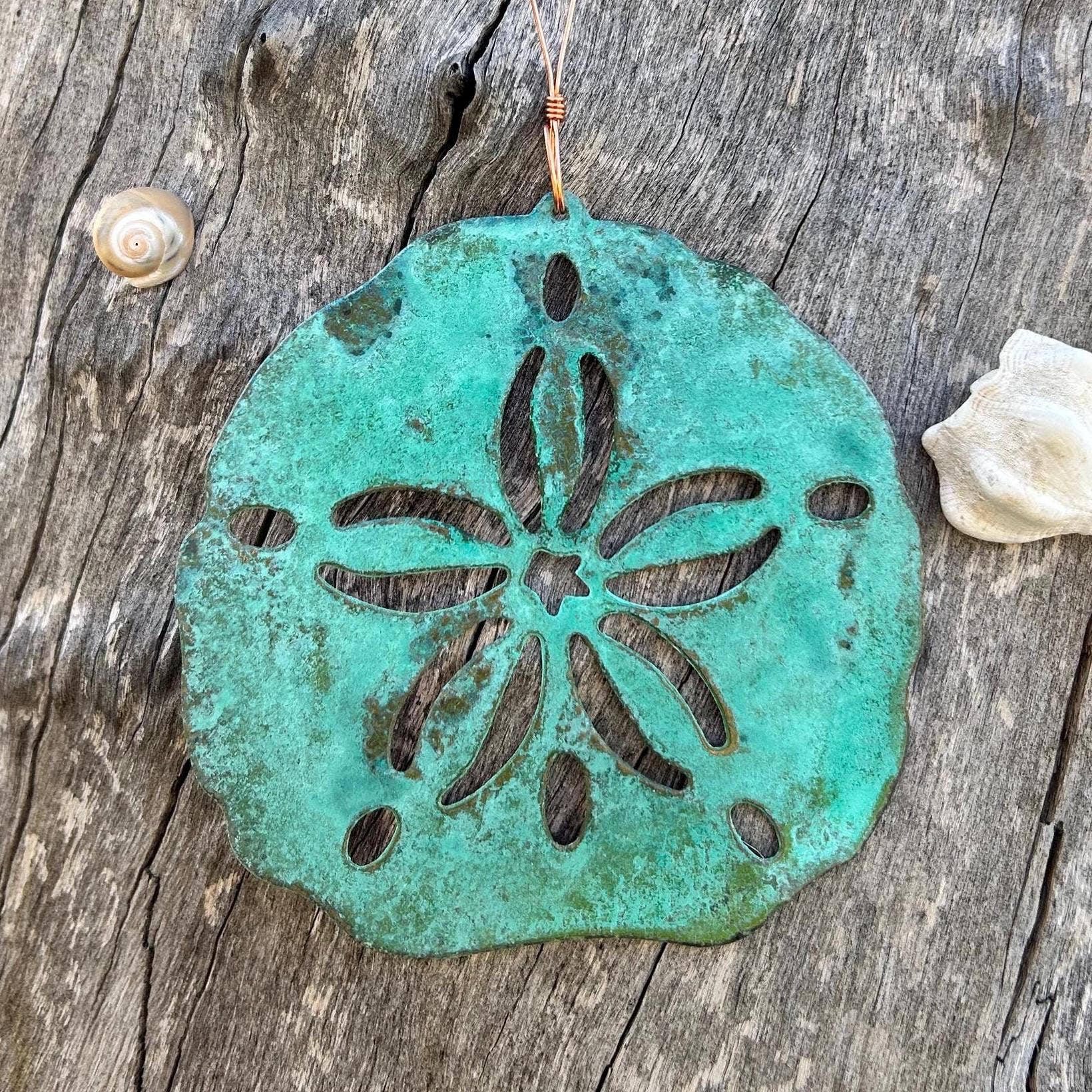 Sand Dollar Copper Christmas Ornament