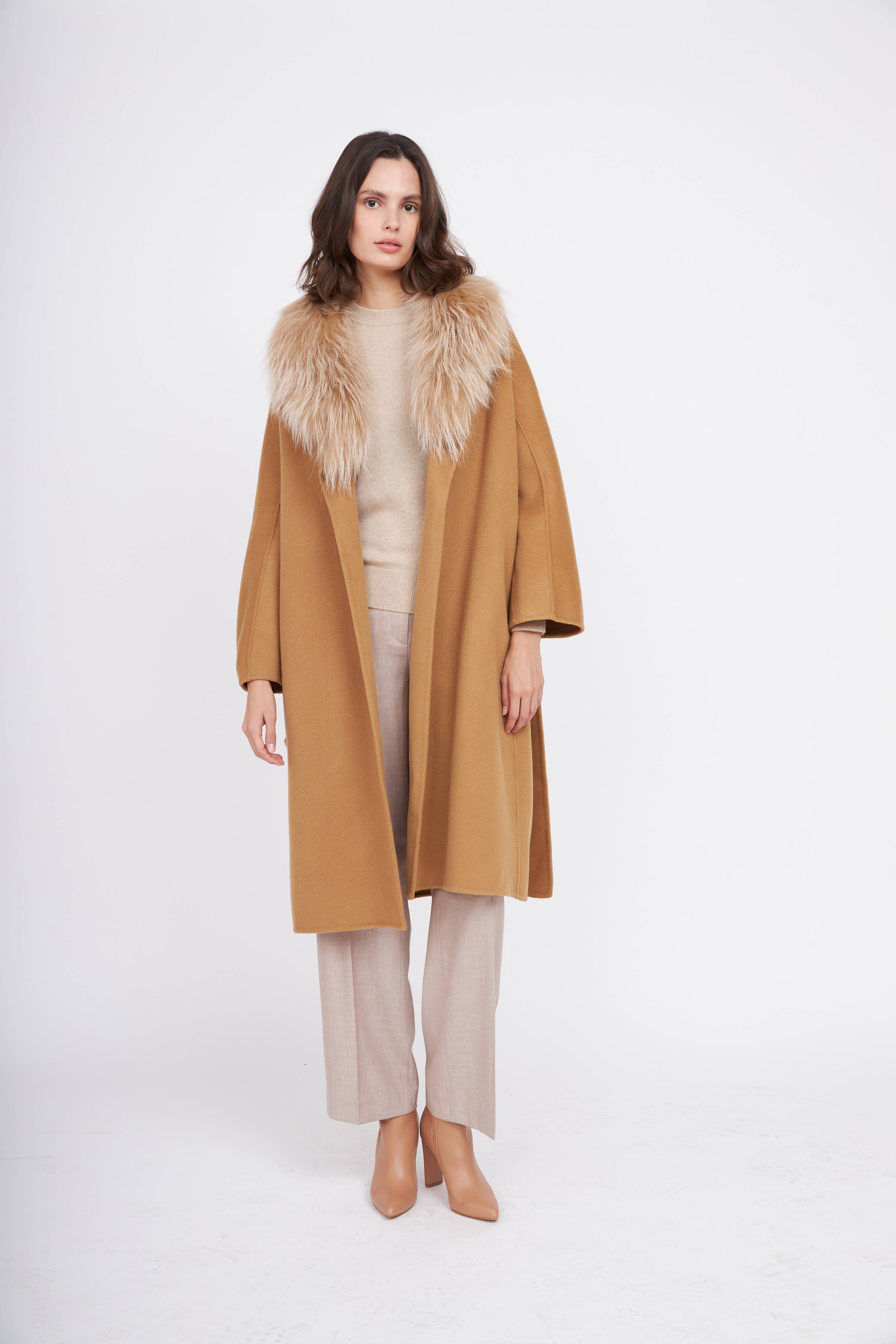 Shawl Collar Cashmere Coat