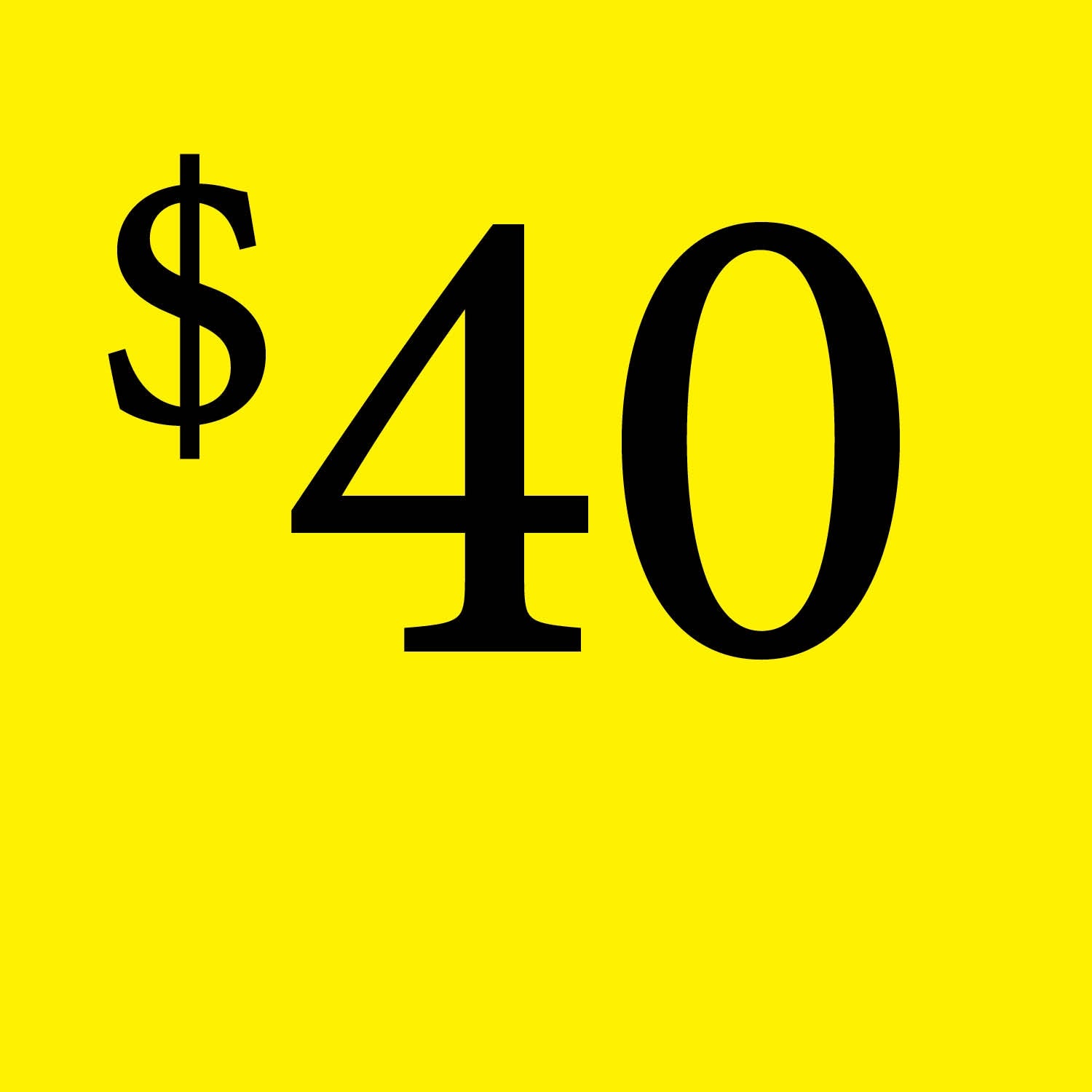 YELLOW $40