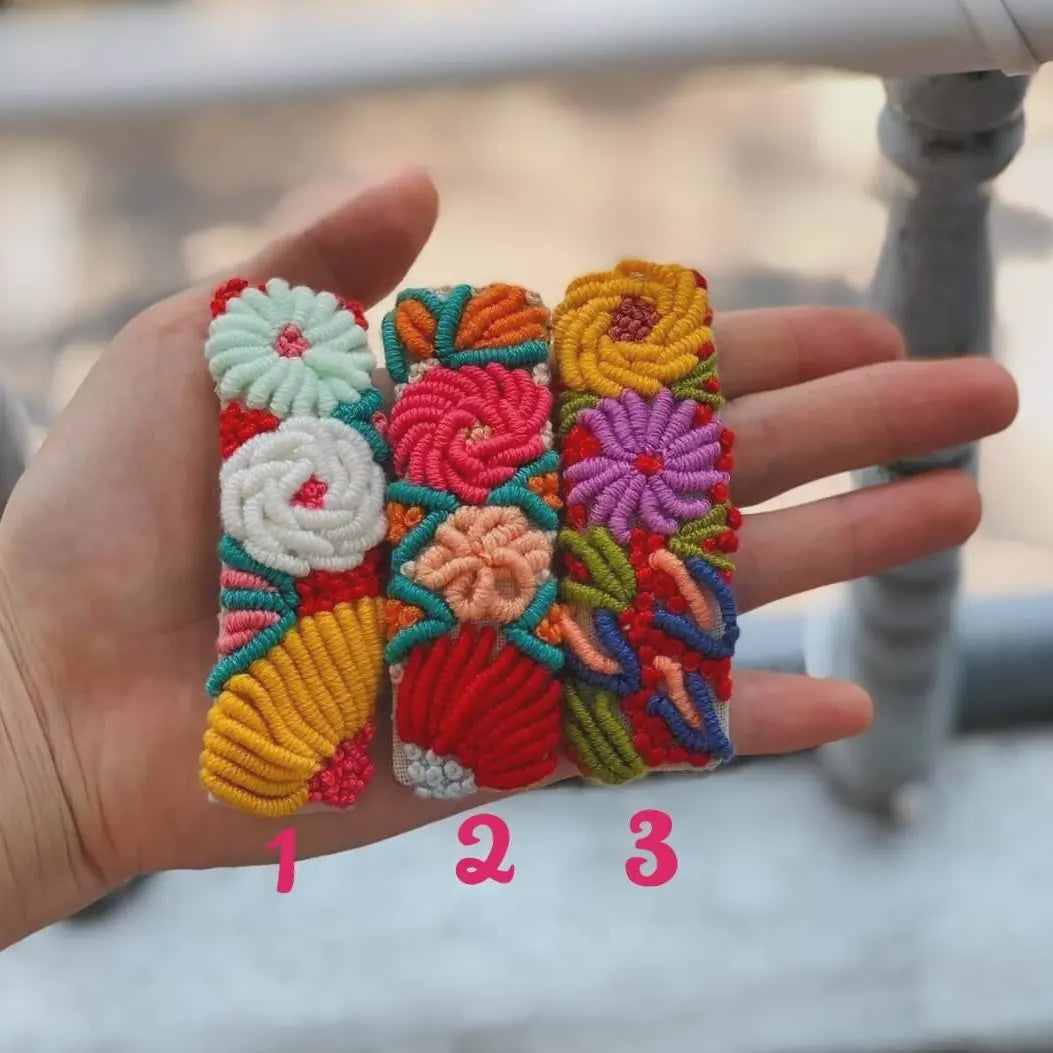 Embroidered Hair Clip