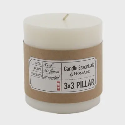 3X3 Pillar Candle