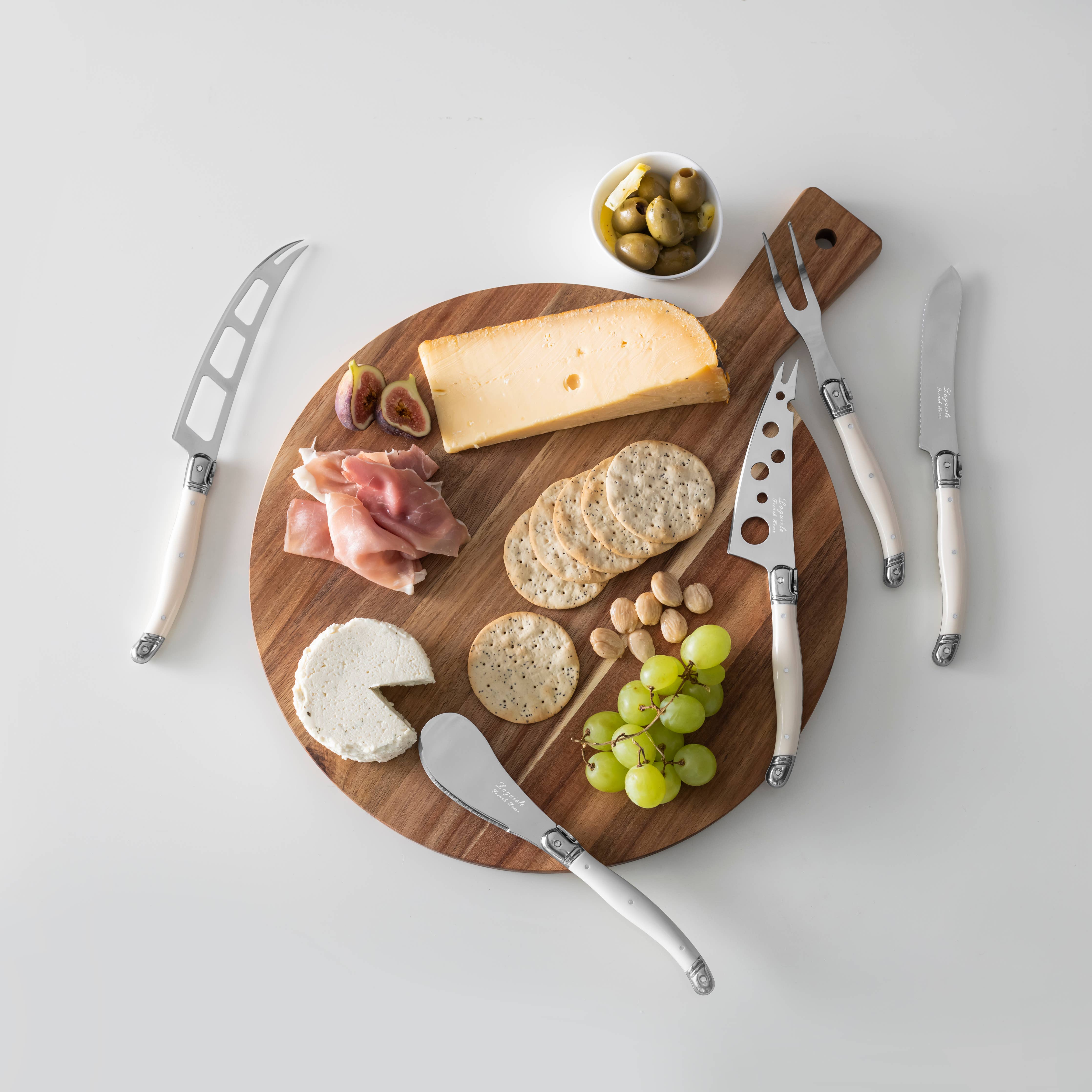 5-Piece Artisan Ivory Cheese Knife Set
