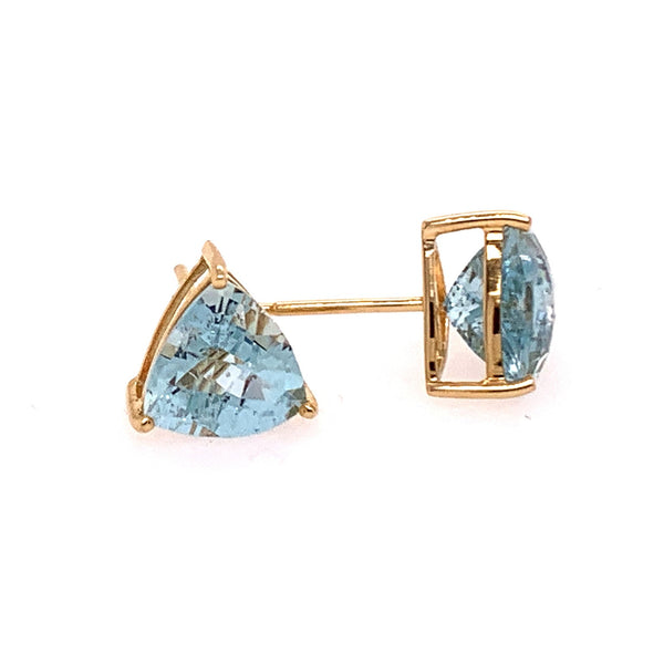 Aquamarine Stud Earrings