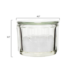 glass salt canister