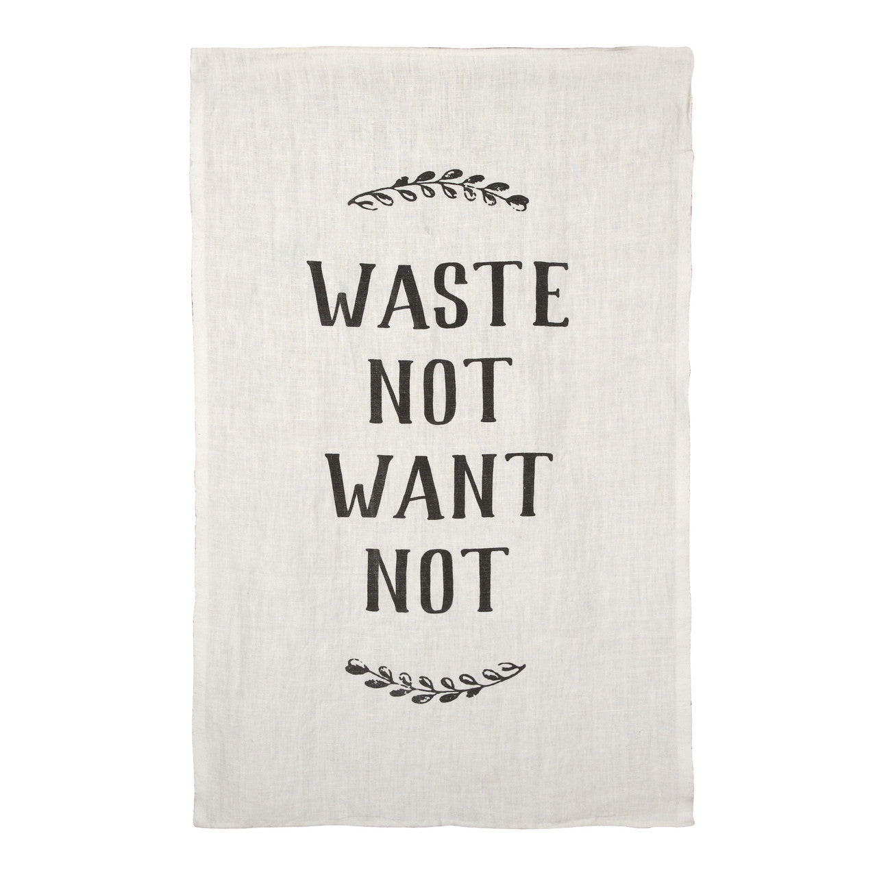waste not want not linen tea towel
